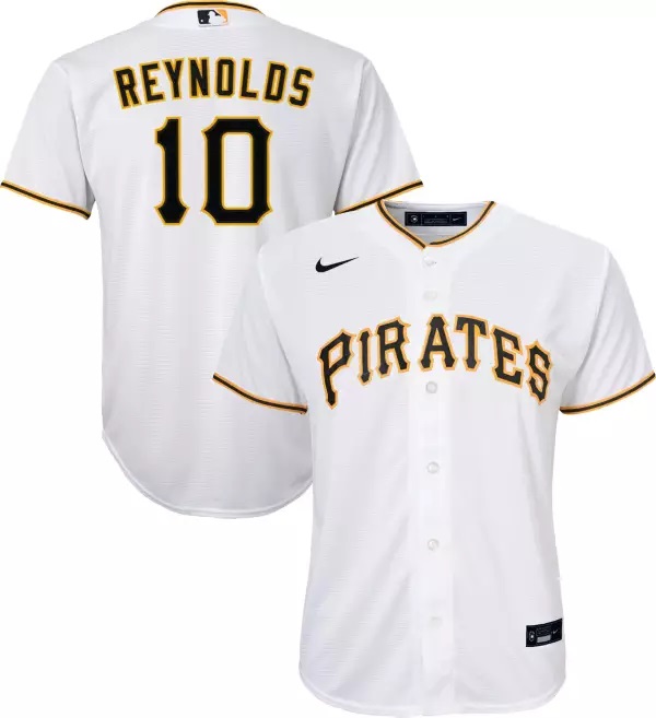Nike Pittsburgh Pirates #10 Bryan Reynolds White Jersey,We sell and wholesale Nike Pittsburgh Pirates #10 Bryan Reynolds White Jersey on line form chian!